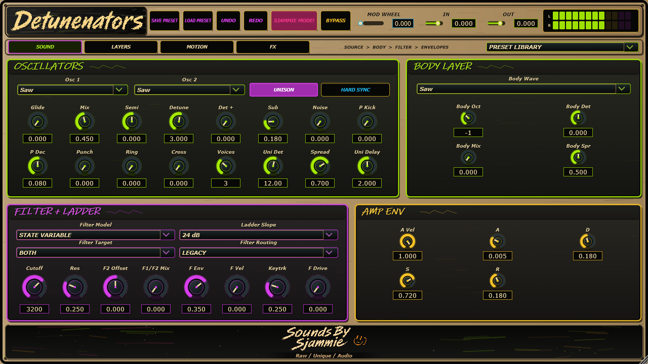 Detunenators โ original plugin artwork