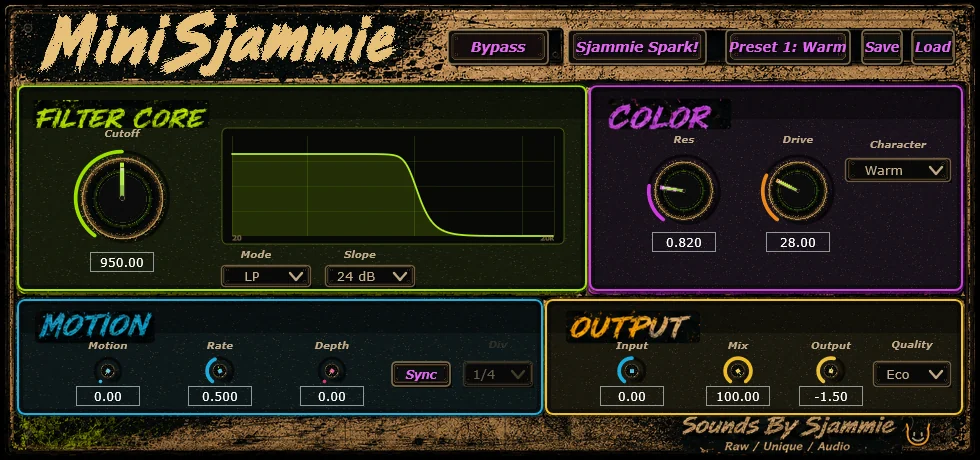 MiniSjammie plugin interface